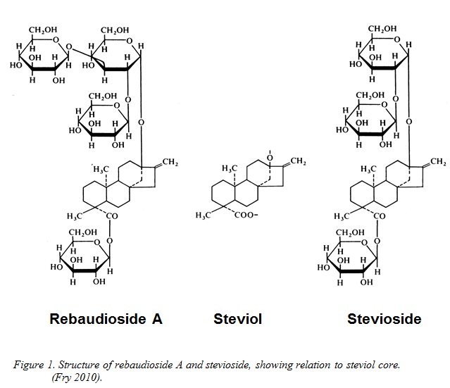 Stevia a noncaloric sweetener